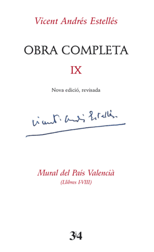 OBRA COMPLETA IX   VICENT ANDRÉS ESTELLÉS (NOVA ED