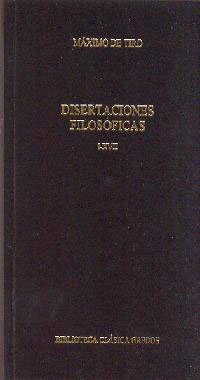 DISERTACIONES FILOSOFICAS I-XVII.
