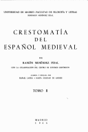 CRESTOMATÍA DEL ESPAÑOL MEDIEVAL (2 VOLS.)