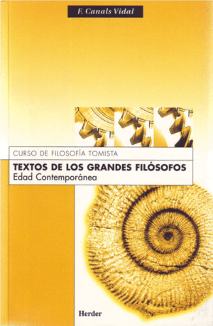 TEXTOS DE LOS GRANDES FILOSOFOS: EDAD CONTEMPORANEA