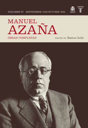 O.C. MANUEL AZAÑA TOMO 4 SEOTIEBRE 1932