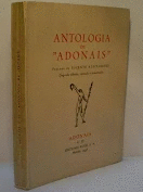 TERCERA ANTOLOGIA DE ADONÁIS