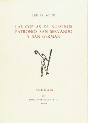 LAS COPLAS DE NUESTROS PATRONOS SAN SERVANDO Y SAN