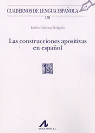 LAS CONSTRUCCIONES APOSITIVAS EN ESPAÑOL