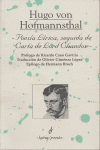POESÍA LÍRICA, SEGUIDA DE 
