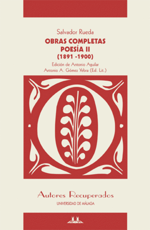 OBRAS COMPLETAS POESIA II (1891-1900) (RUEDA)