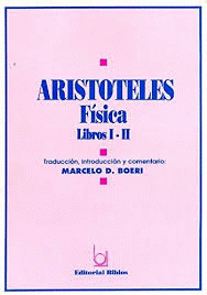 ARISTOTELES. FISICA. LIBROS I-II