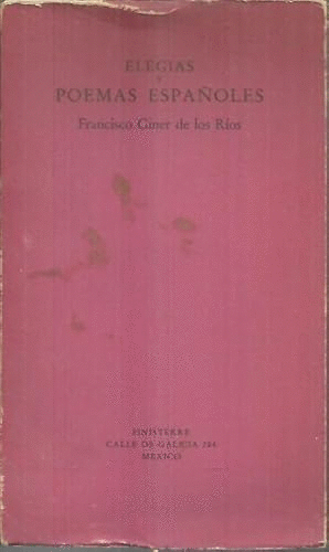 ELEGÍAS Y POEMAS ESPAÑOLES