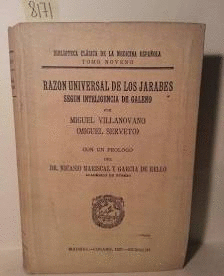 RAZÓN UNIVERSAL DE LOS JARABES SEGÚN INTELIGENCIA DE GALENO